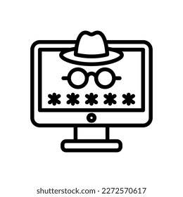 Spyware icon in vector. Logotype