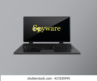 Spy-ware laptop artwork