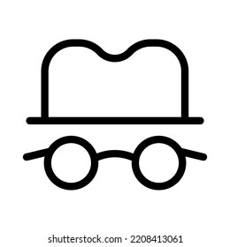 spyware line icon illustration vector graphic