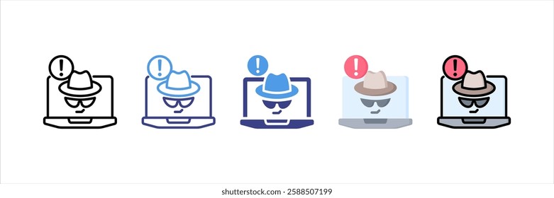 Spyware Multi Style Icon Set