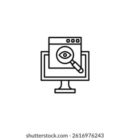 Spyware vector line icon icons design