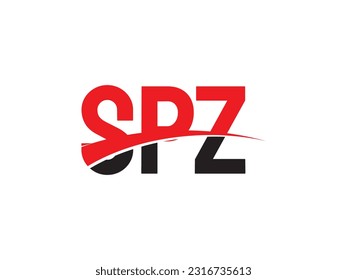 SPZ Letter Initial Logo Design Vector Illustration