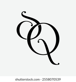 sq Initial Letter Logo Symbol