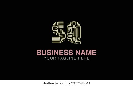 SQ initial logo | initial based abstract modern minimal creative logo, vector template image. luxury logotype , real estate homie . typography . initials 