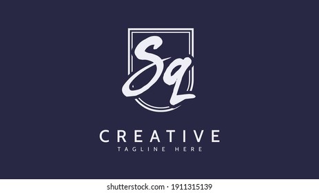 SQ-Initialen, Logo-Vektorgrafik