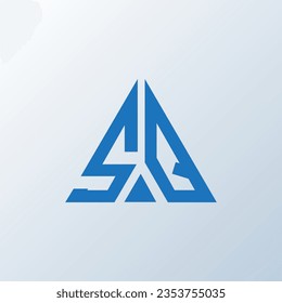 SQ letter logo creative design. SQ unique design.

