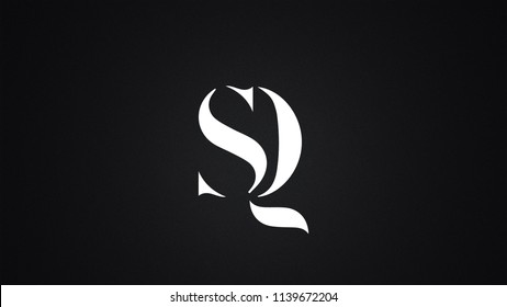 SQ Letter Logo Design Template Vector