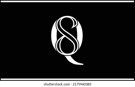 SQ, QS Abstract Letters Logo Monogram