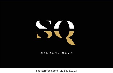 Monograma de letras sinópticas SQ, QS