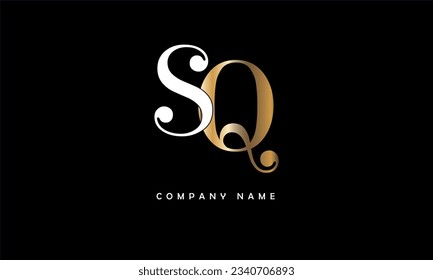 SQ, QS Abstract Letters Logo Monogram
