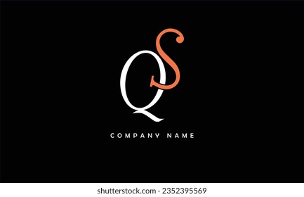 SQ, QS Abstract Letters Logo Monogram