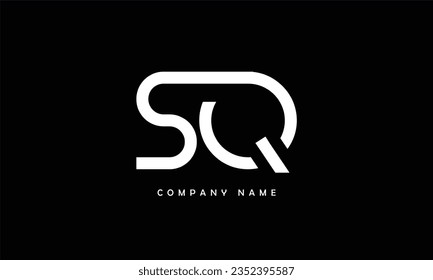 Monograma de letras sinópticas SQ, QS
