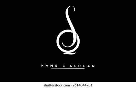 SQ, QS Abstract Letters Logo Monogram