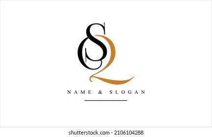 SQ, QS, S, Q abstract letters logo monogram