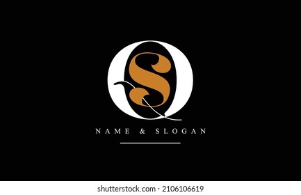 SQ, QS, S, Q abstract letters logo monogram