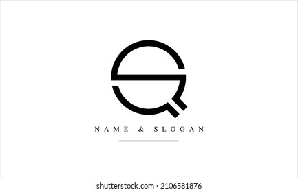 SQ, QS, S, Q abstract letters logo monogram
