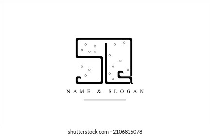 SQ, QS, S, Q abstrakte Buchstaben Logo-Monogramm