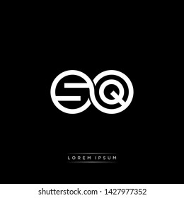SQ S Q initial letter linked circle capital monogram logo modern template