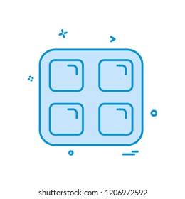 Sqaures icon design vector