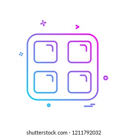 Sqaures icon design vector
