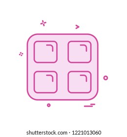 Sqaures icon design vector