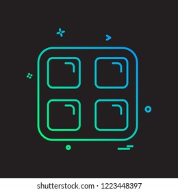 Sqaures icon design vector