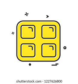 Sqaures icon design vector