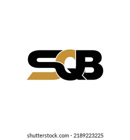 SQB letter monogram logo design vector