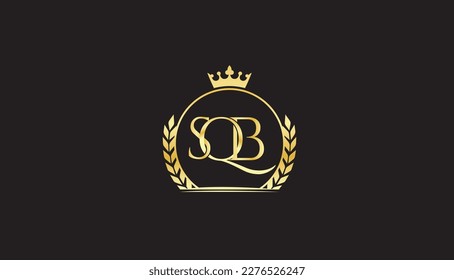 SQB royal text vector logo