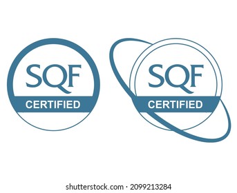 sqf certified logo vector illustration