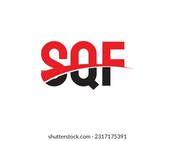 SQF Letter Initial Logo Design Vector Illustration