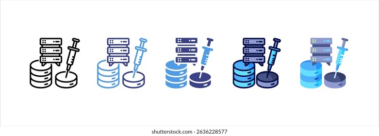 Sql Injection Multi Style Icon Set
