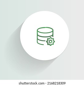 SQL Server Components Icon Vector Design