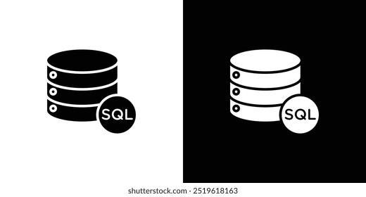 SQL Server-Symbol lineares Logo einzeln