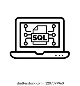 Sql vector icon