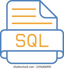 Sql Vector Icon. Can Be Used For Printing, Mobile And Web Applications.