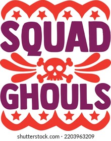 Squad Ghouls Vector File Svg Stock Vector (Royalty Free) 2203963209