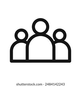 Squad icon black and white vector sign