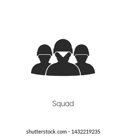 squad icon vector symbol sign
