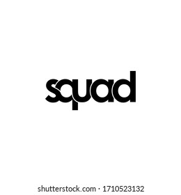 squad letter original monogram logo design