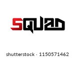 Squad typography design vector, for t-shirt, poster and other uses