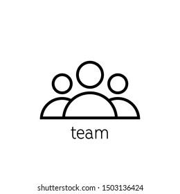 squad vector line icon. Simple element illustration. squad outline icon from tools and utensils concept. Can be used for web and mobile. Business icon