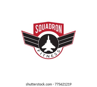 Squadron fitness logo voctor