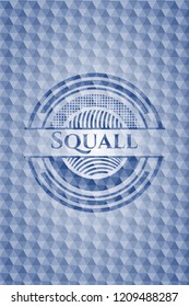 Squall blue hexagon badge.