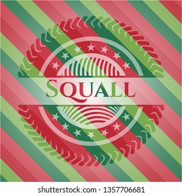 Squall christmas colors style emblem.