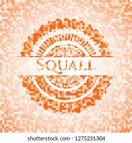 Squall orange mosaic emblem