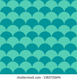 Squama fish seamless pattern. Marine design. Scales ornament