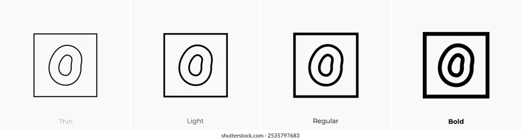 Plattenepithelkarzinom-Symbol. Dünnes, helles Design im regulären und kühlen Stil, einzeln auf weißem Hintergrund