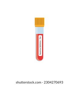 Squamous Epithelium Test Concept Design. Vector Illustration.