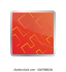 square 3d icon design template